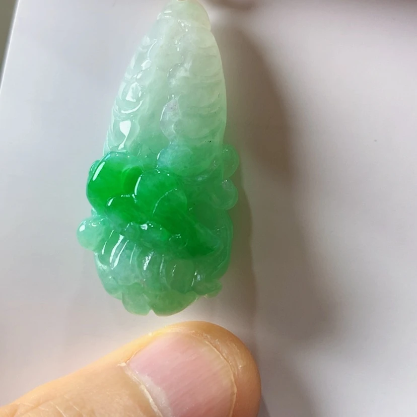 【闪购商品】吊坠(不含链)18K金镶嵌翡翠