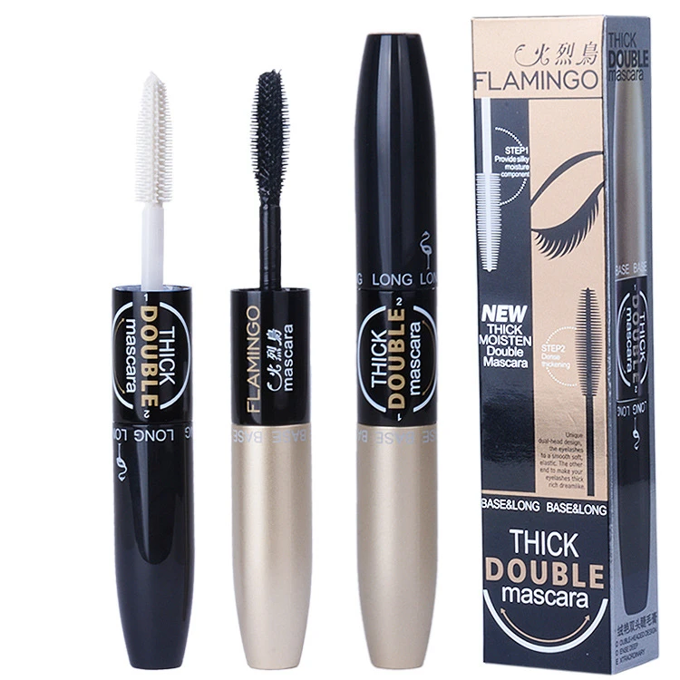 睫毛膏正品绒艳双头睫毛膏化妆品纤长浓密卷翘持久防水不晕染神器