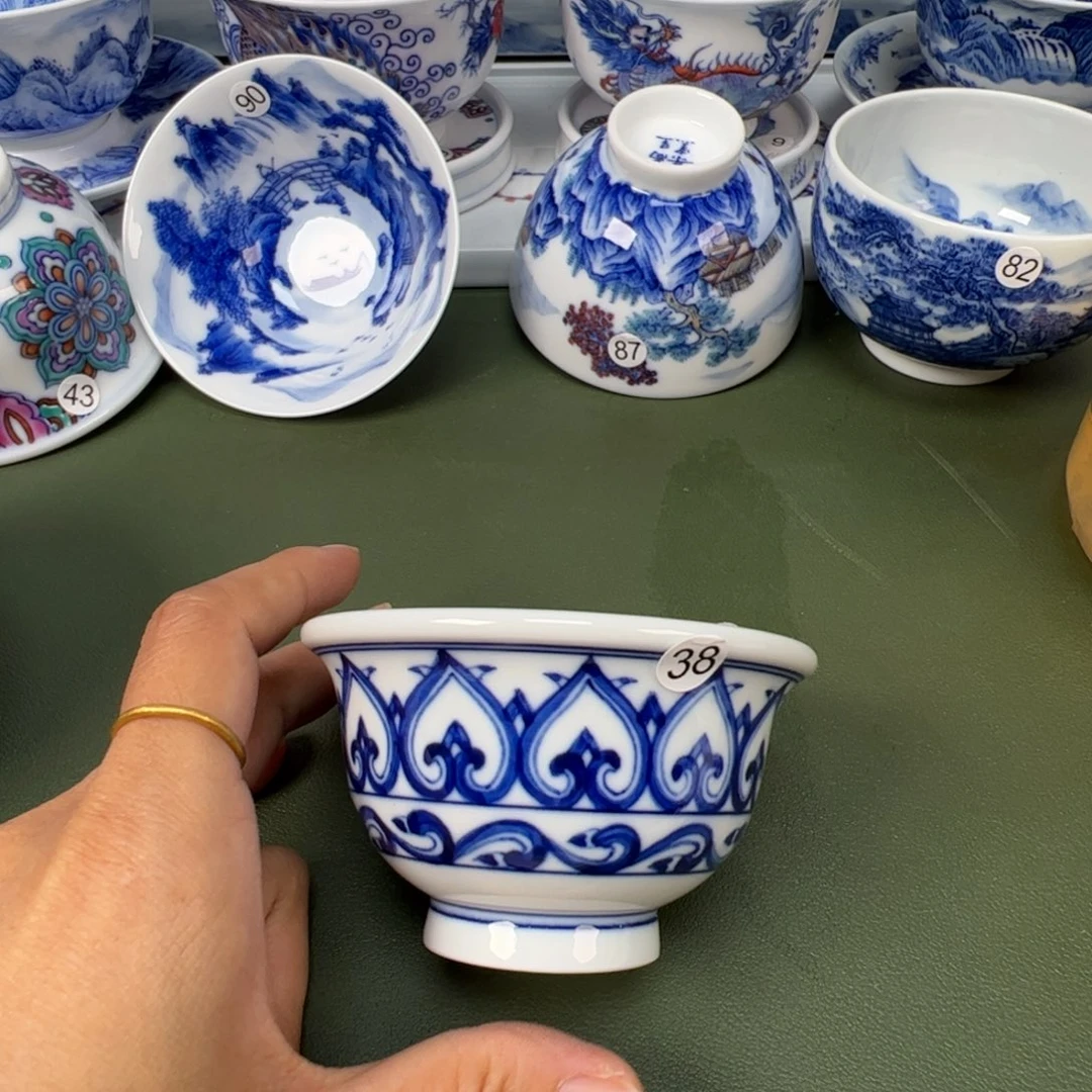 陶瓷景德镇纯手工纯手绘茶具木木38