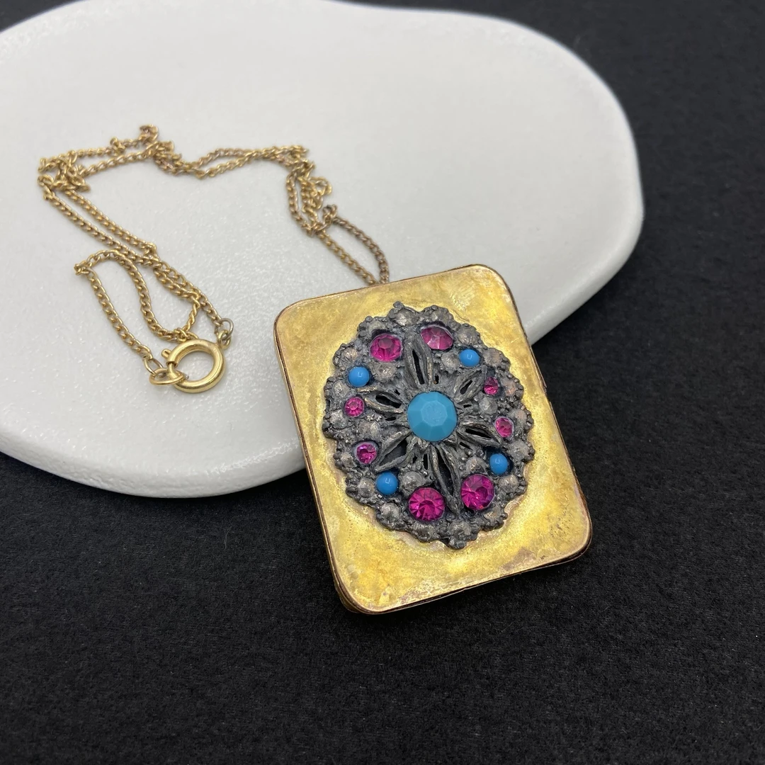 合金琉璃胸针 【Liz璇子】花朵吊坠胸针H43463无鉴赏期