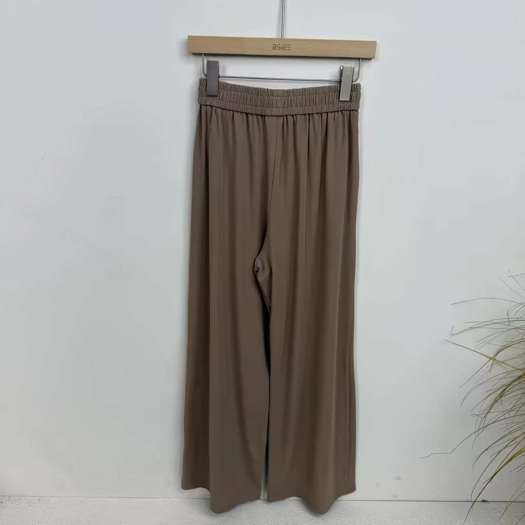 BSiEE本涩休闲面料裤百搭时尚简约松紧腰