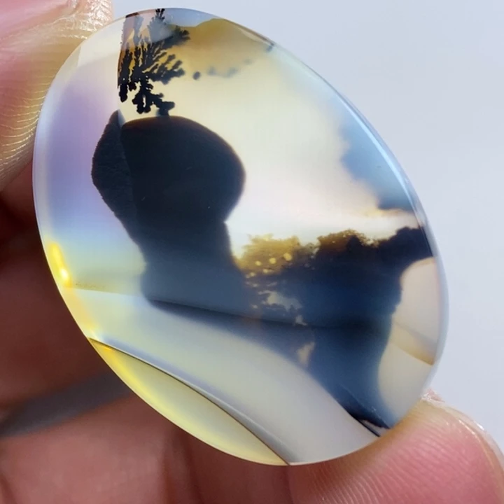 玛瑙/玉髓吊坠未镶嵌心**旧