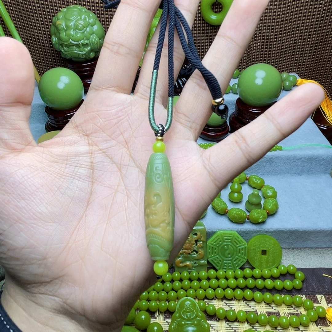 本***司石材仿古龙凤天珠112