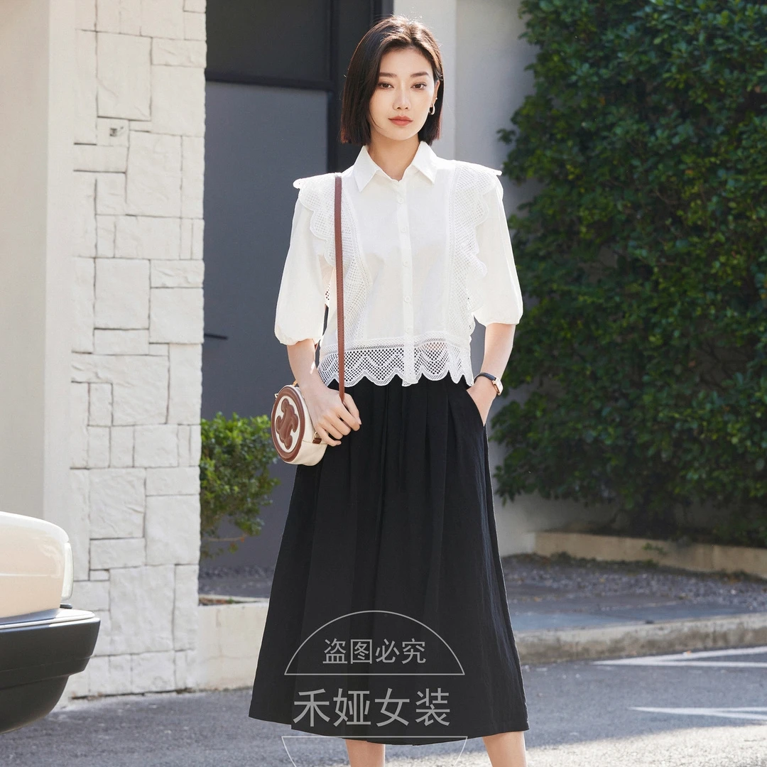希茜9002 夏季气质穿搭时尚百搭韩版女衬衫