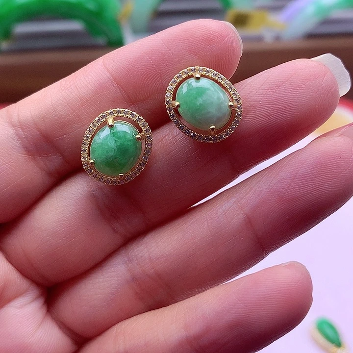 翡翠颈饰银S925镶嵌翡翠