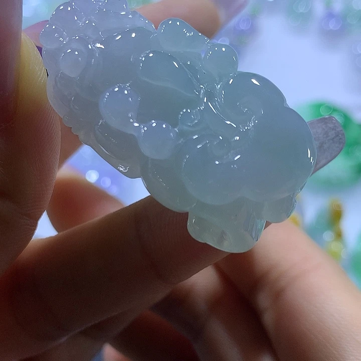 翡翠未镶嵌颈饰天然翡翠A货吊坠