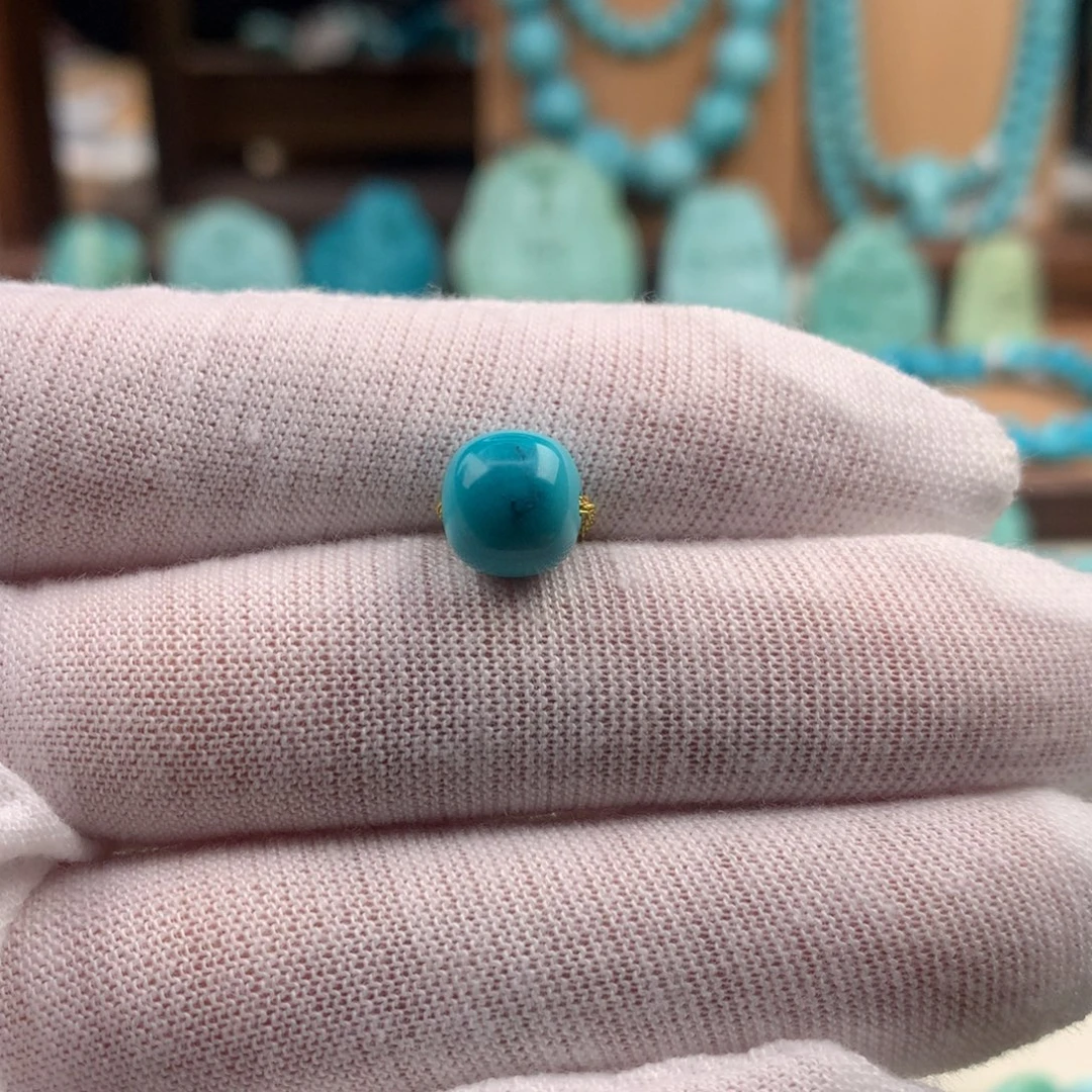 绿松石未镶嵌珠宝奇石8.7mm