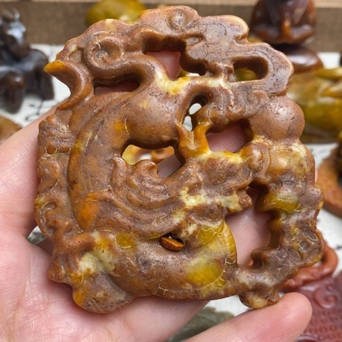 蛇纹石玉未镶嵌颈饰118