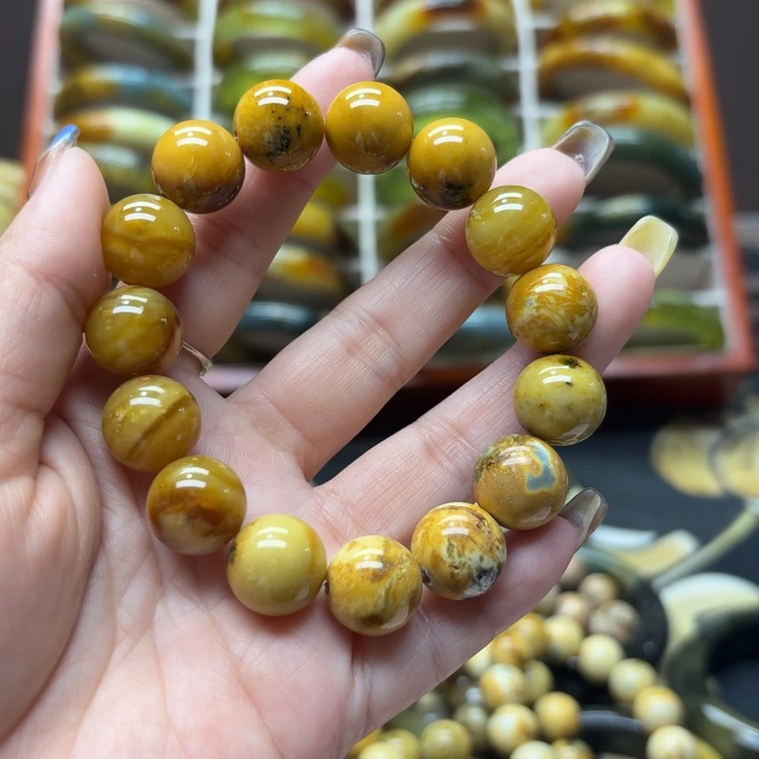 A***i蛇纹石玉未镶嵌手链