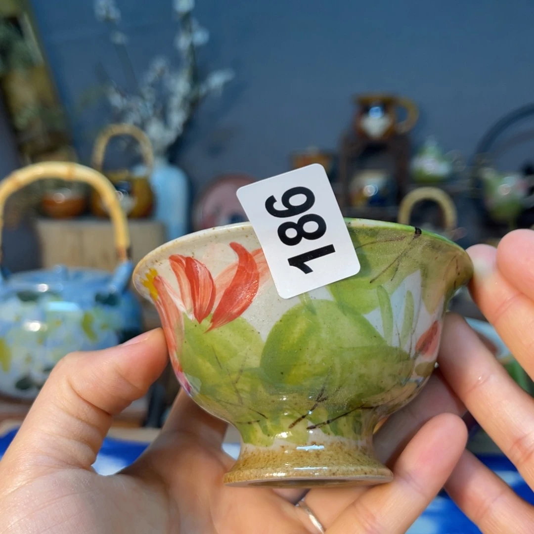 杯素浅陶瓷手工手绘