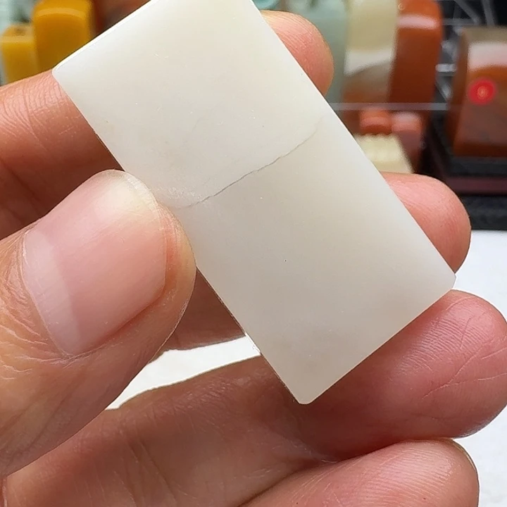 微***常寿山石印石老挝扁方