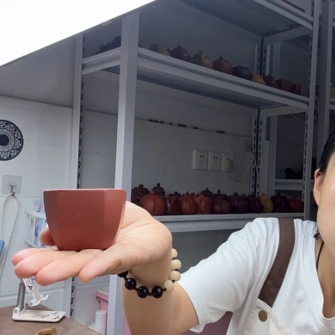 紫砂茶案四方杯四方杯