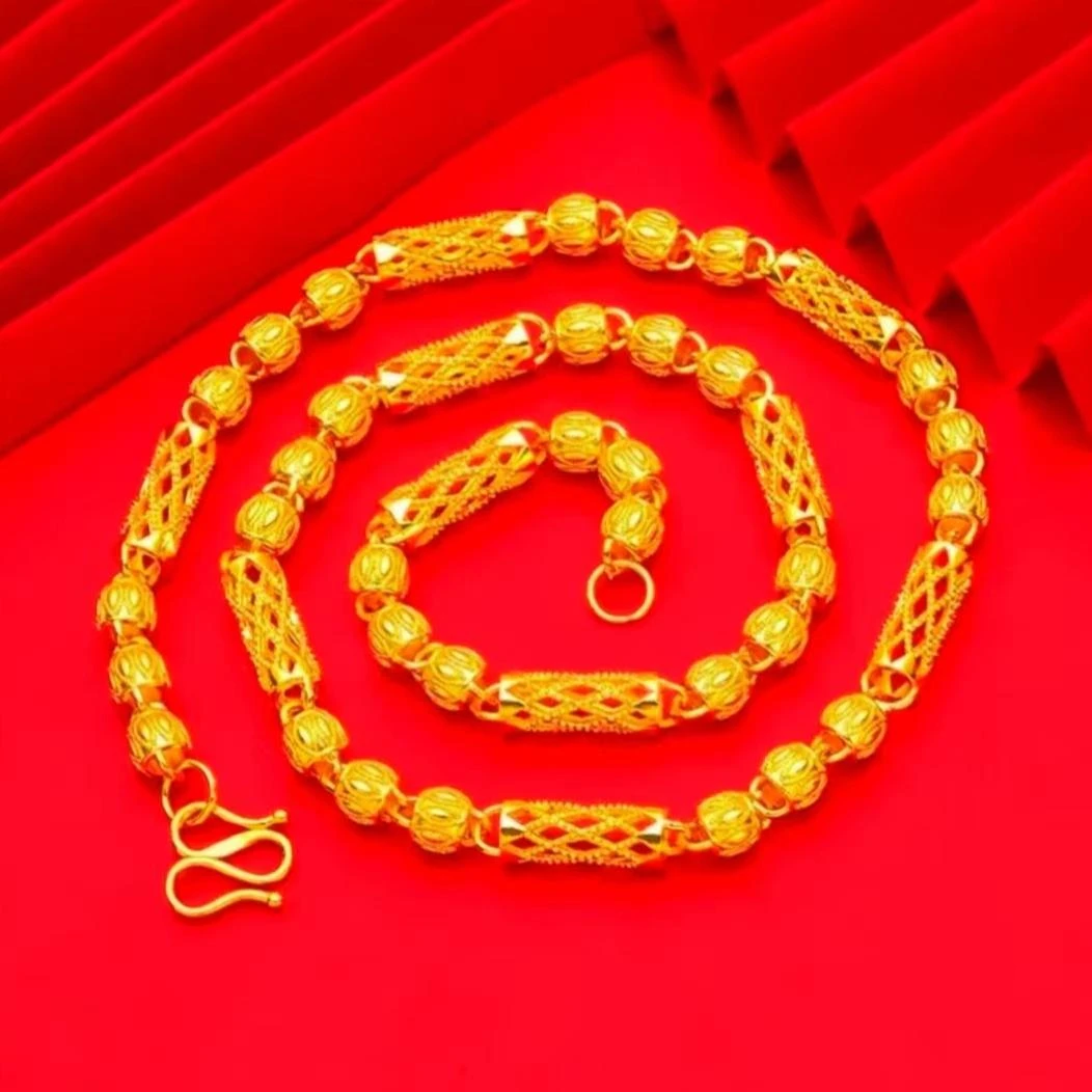 合金项链 【镂空竹节项链】25新款潮流时尚男士百搭项链