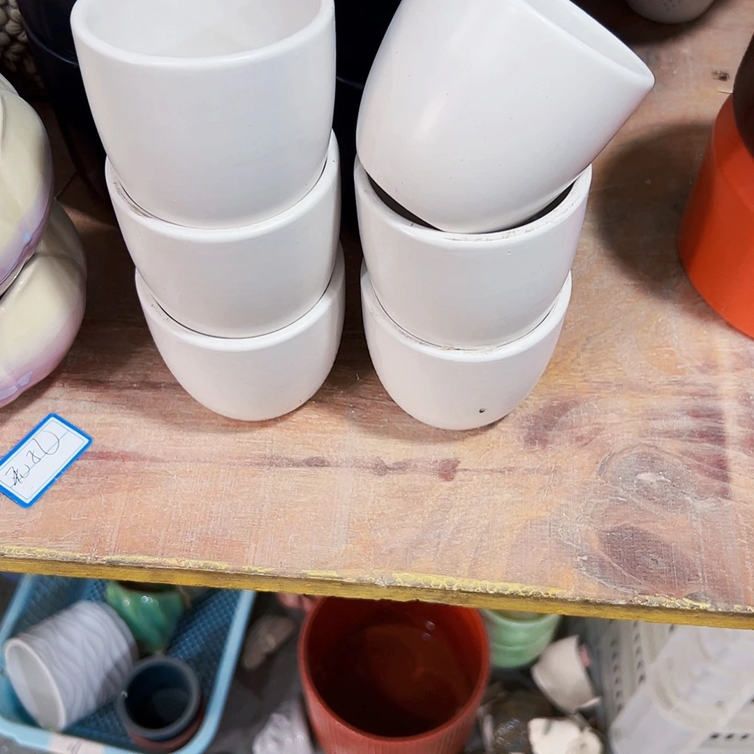 有孔，外贸尾单陶瓷花盆凑单10米包邮