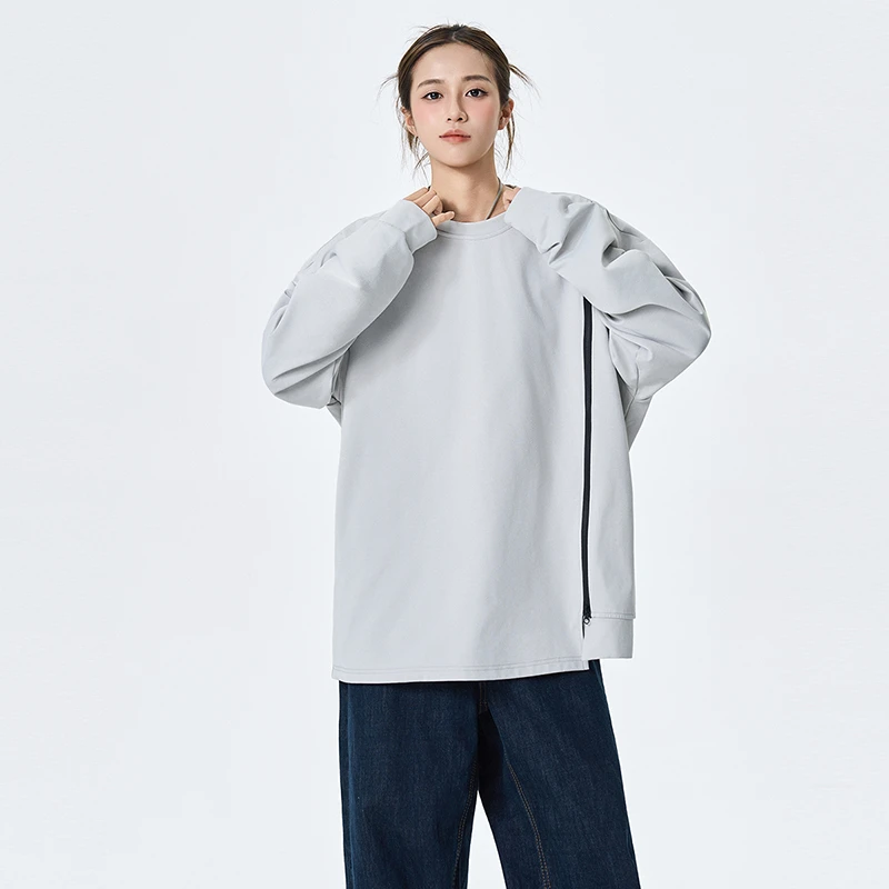 MAYBEYOND 25AW秋季新款撞色休闲宽松情侣针织卫衣