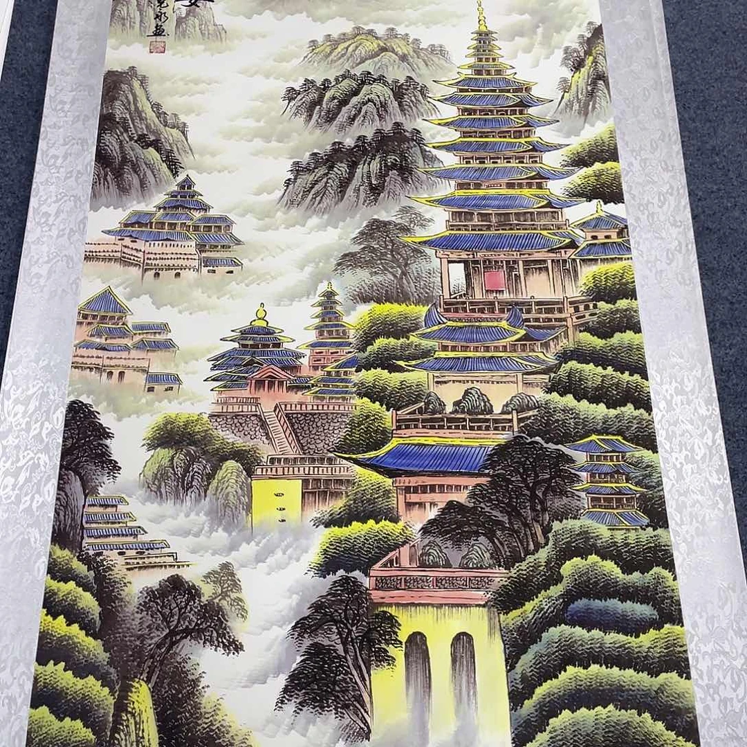 国画作品小姐姐放漏…