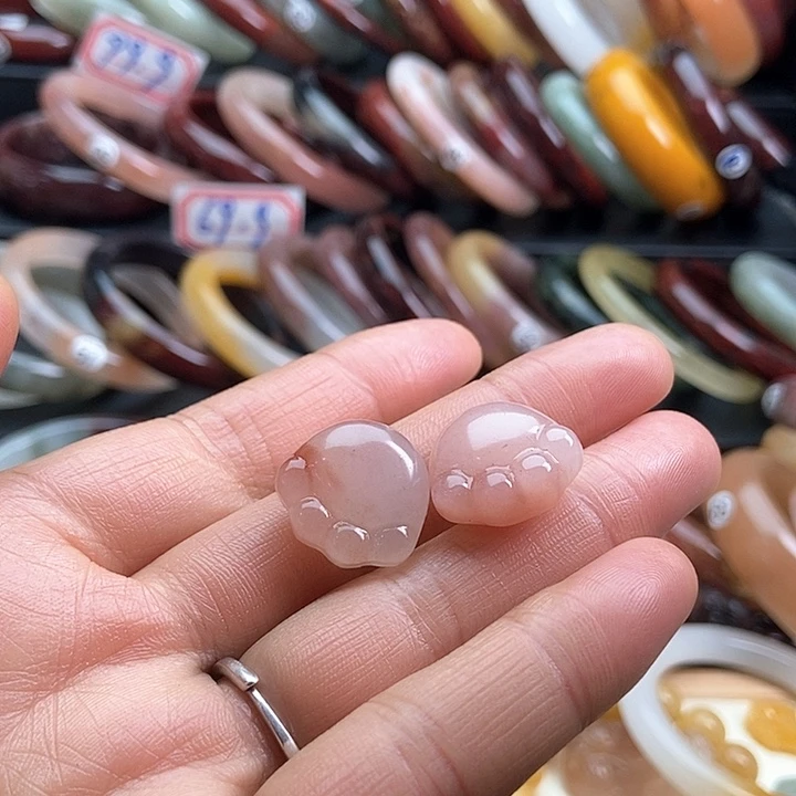 石英质玉颈饰银S925镶嵌譚*甜
