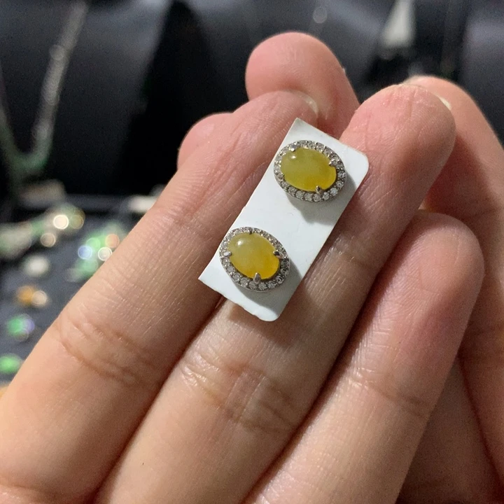 翡翠银S925镶嵌戒指