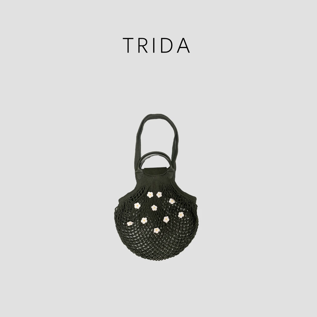 【九妹极简】网兜包网眼菜篮子雏菊包5077JB