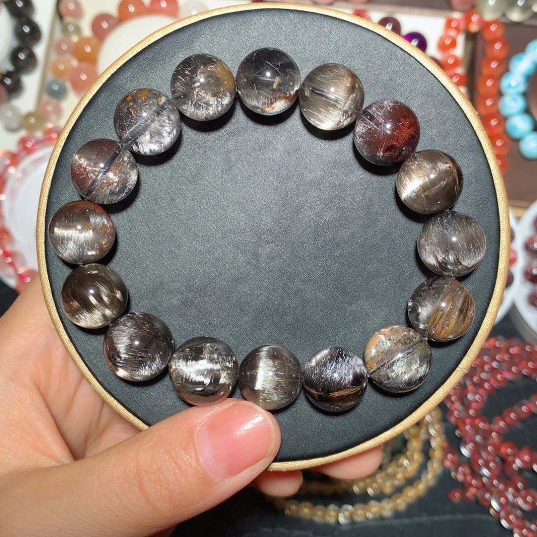 手链水晶未镶嵌黑银钛13