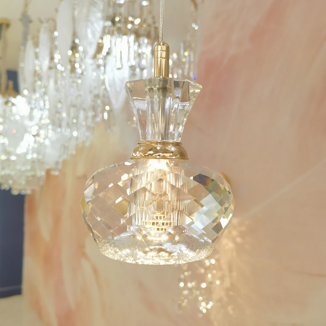 【子零小爱】618轻奢法式水晶卧室床头小吊灯创意小夜灯护眼氛围灯