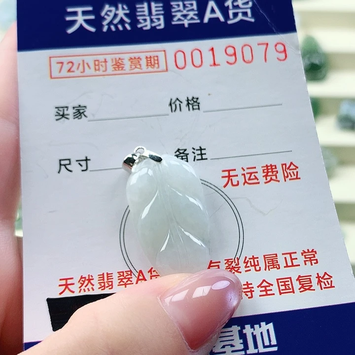 翡翠未镶嵌颈饰吊