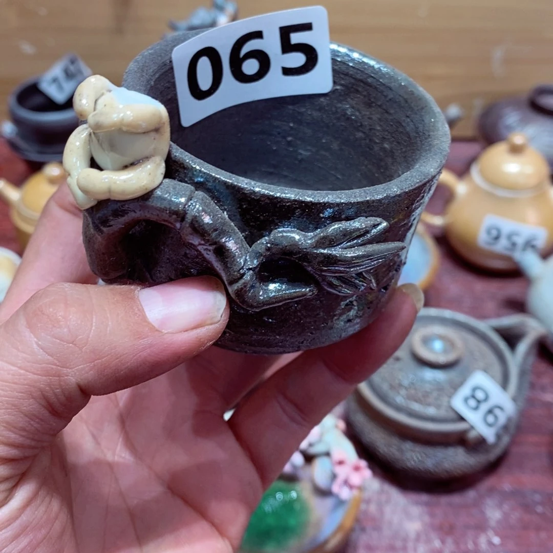 柴烧茶具陶瓷杯子