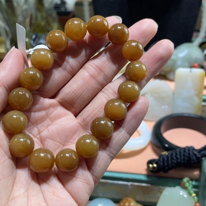 未镶嵌手链和田玉（糖玉）