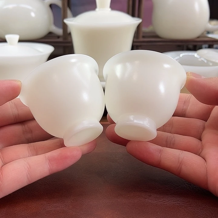 2杯: 隐唐窑/璞玉素烧65ml反口客杯