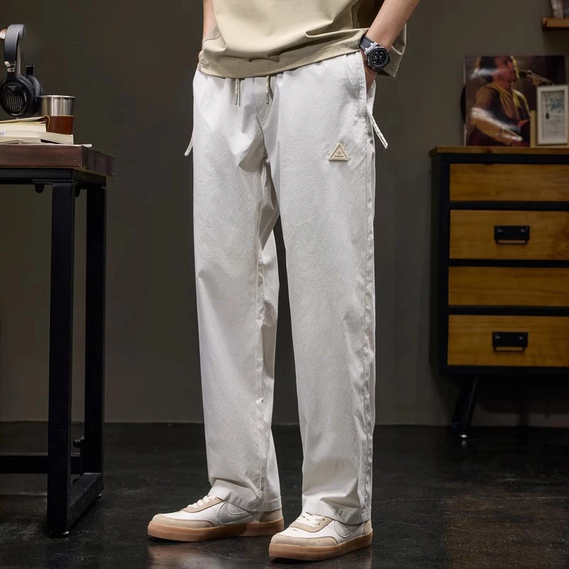 Cebrodz男士宽松直筒休闲裤夏季薄款亲肤速干透气新款潮牌工装裤