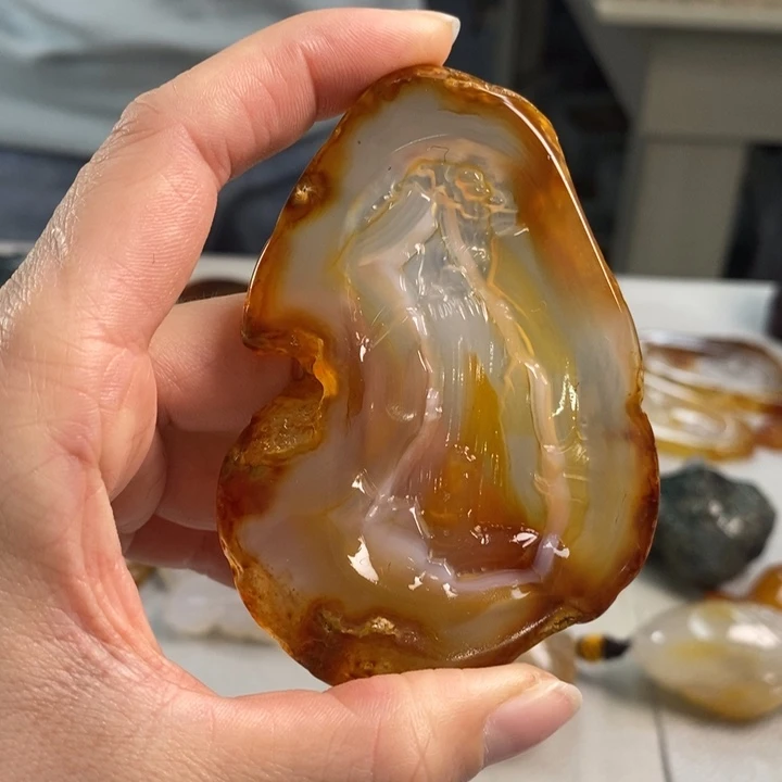 玛瑙/玉髓吊坠(不含链)未镶嵌