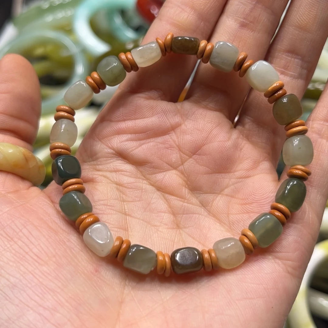 和田玉手链未镶嵌