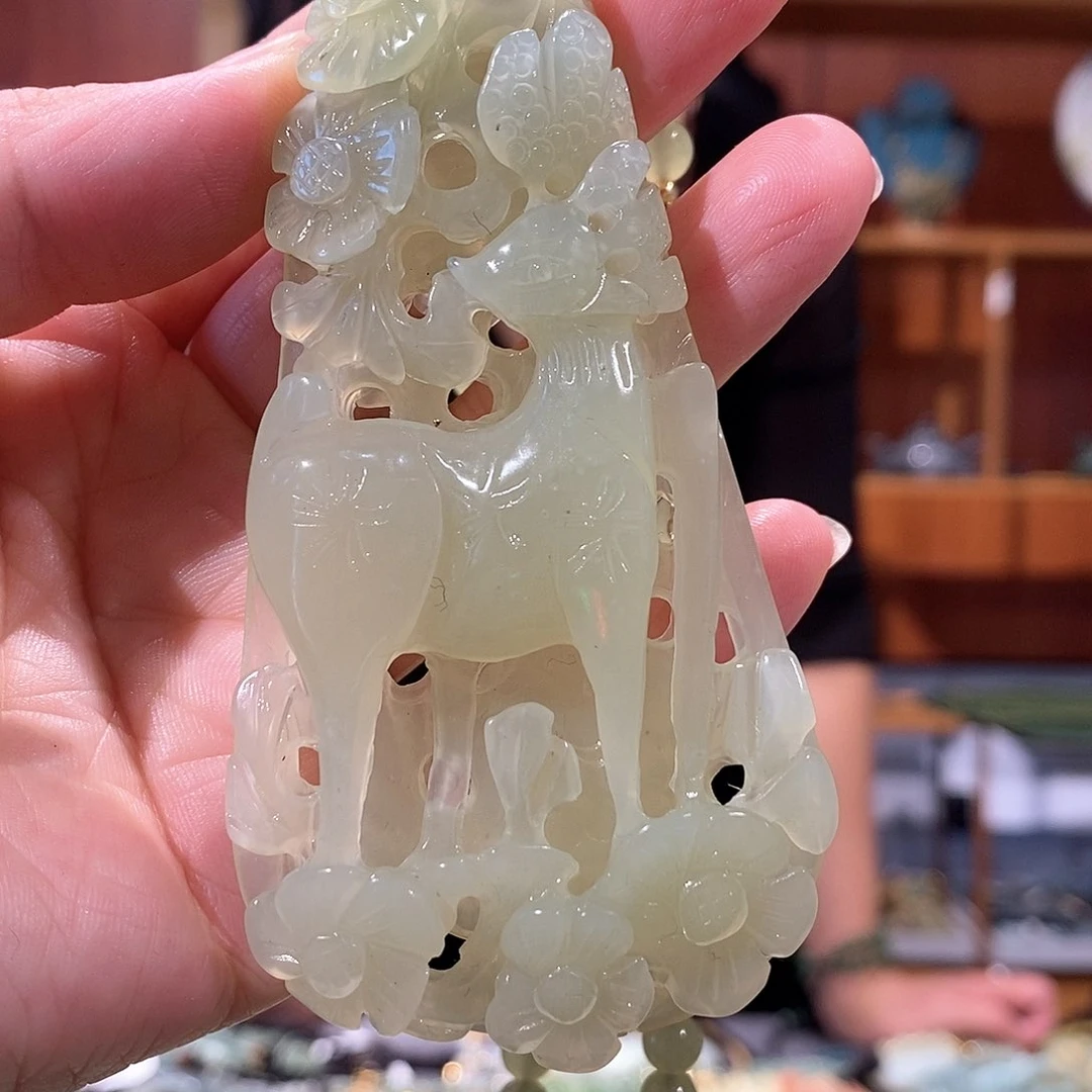 未镶嵌岫玉毛衣链