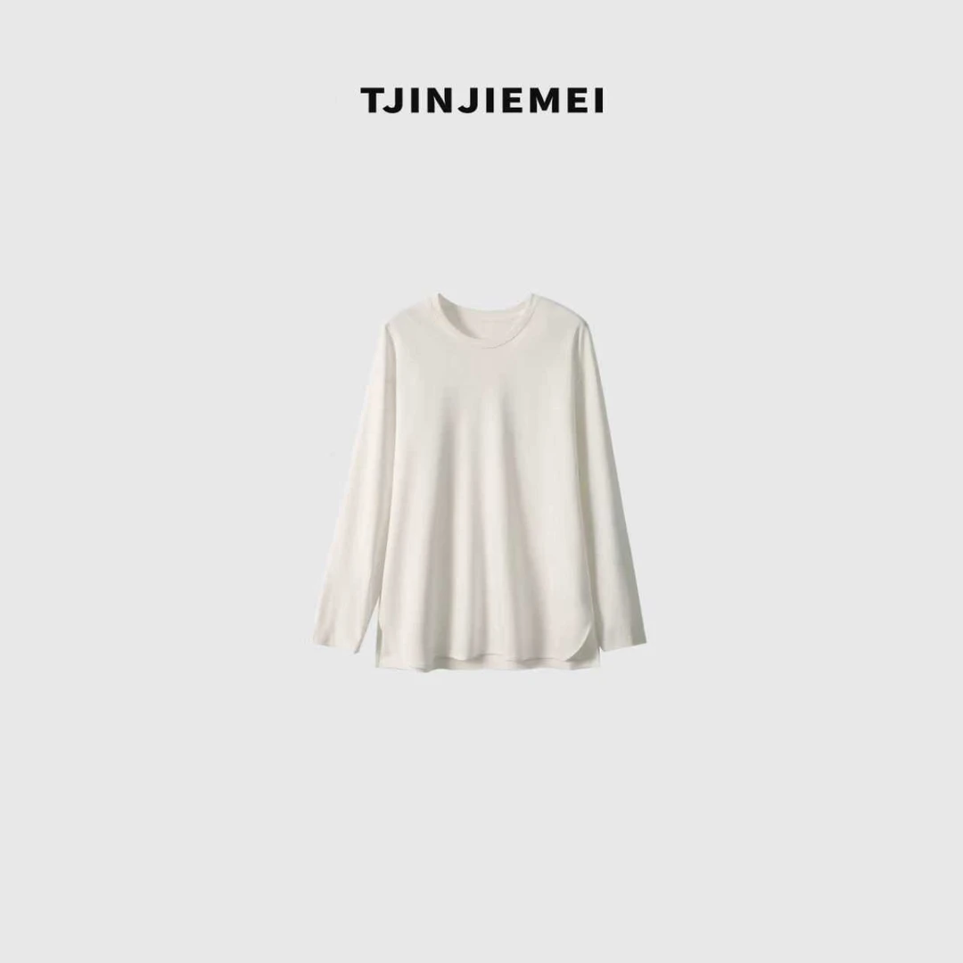 T井姐妹【换季必备！】长袖T恤韩版圆领简约CX22156