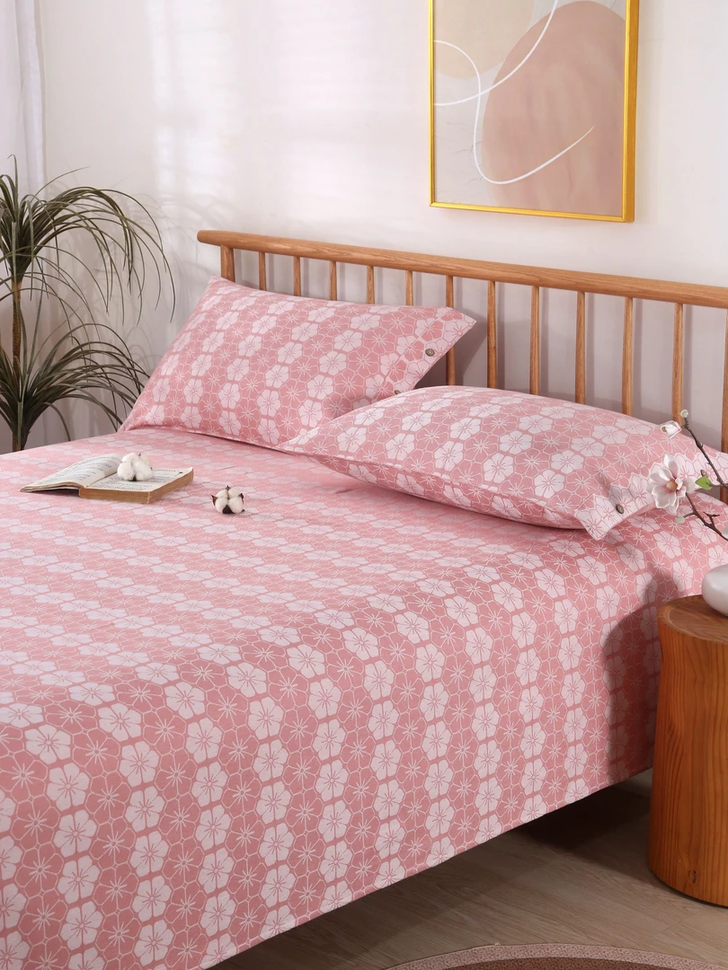 荨鹿-无华系列老粗布床单三件套