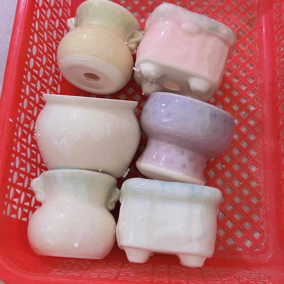 红陶陶瓷花盆当场满12包邮