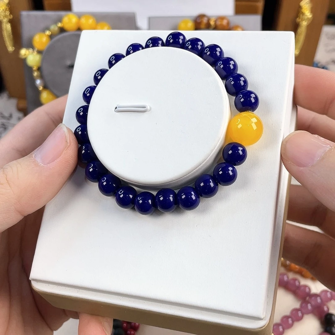 青金石手饰银S925镀金镶嵌