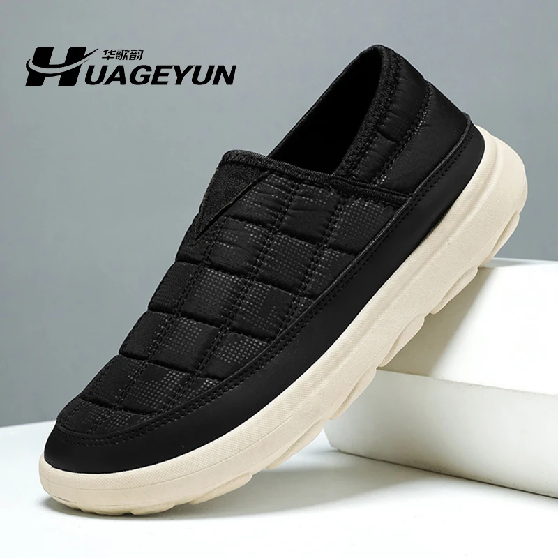 2025春季新款老北京布鞋男轻便透气平底单鞋软底防滑一脚蹬爸爸鞋