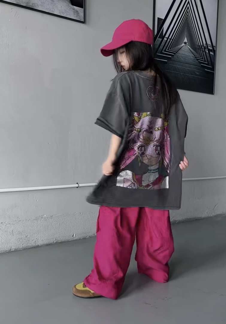 【满天星】蒙蒙潮童2025夏款新品中大童女童定制款短袖潮酷