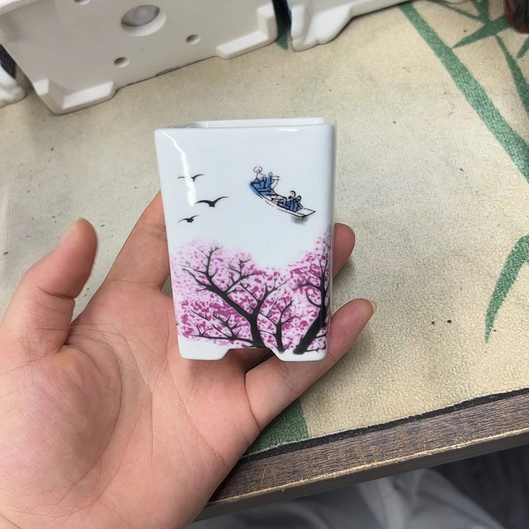 紫砂花盆079号瑕疵6/7cm