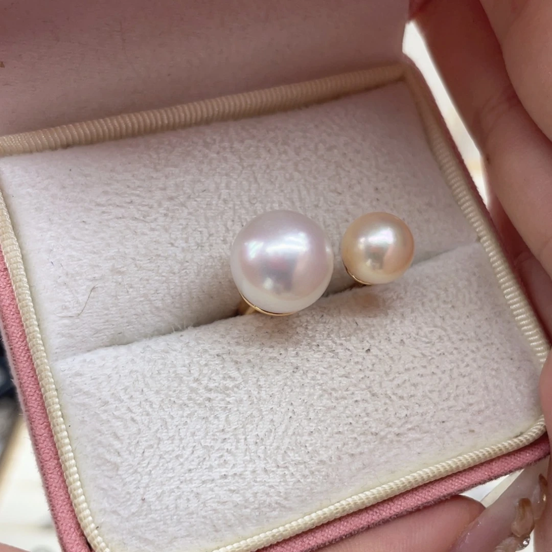 海水珍珠戒指银S925镶嵌Z8