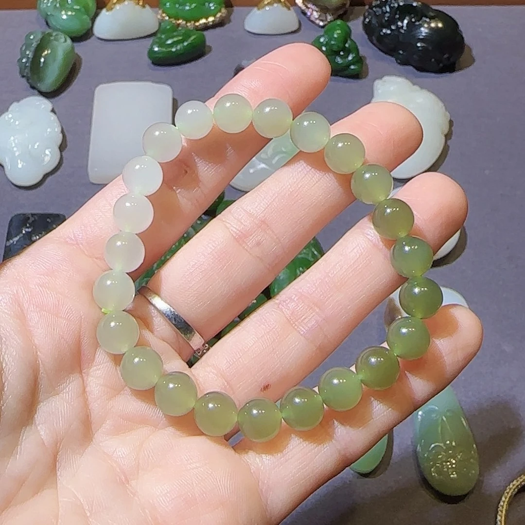 和田玉未镶嵌手链