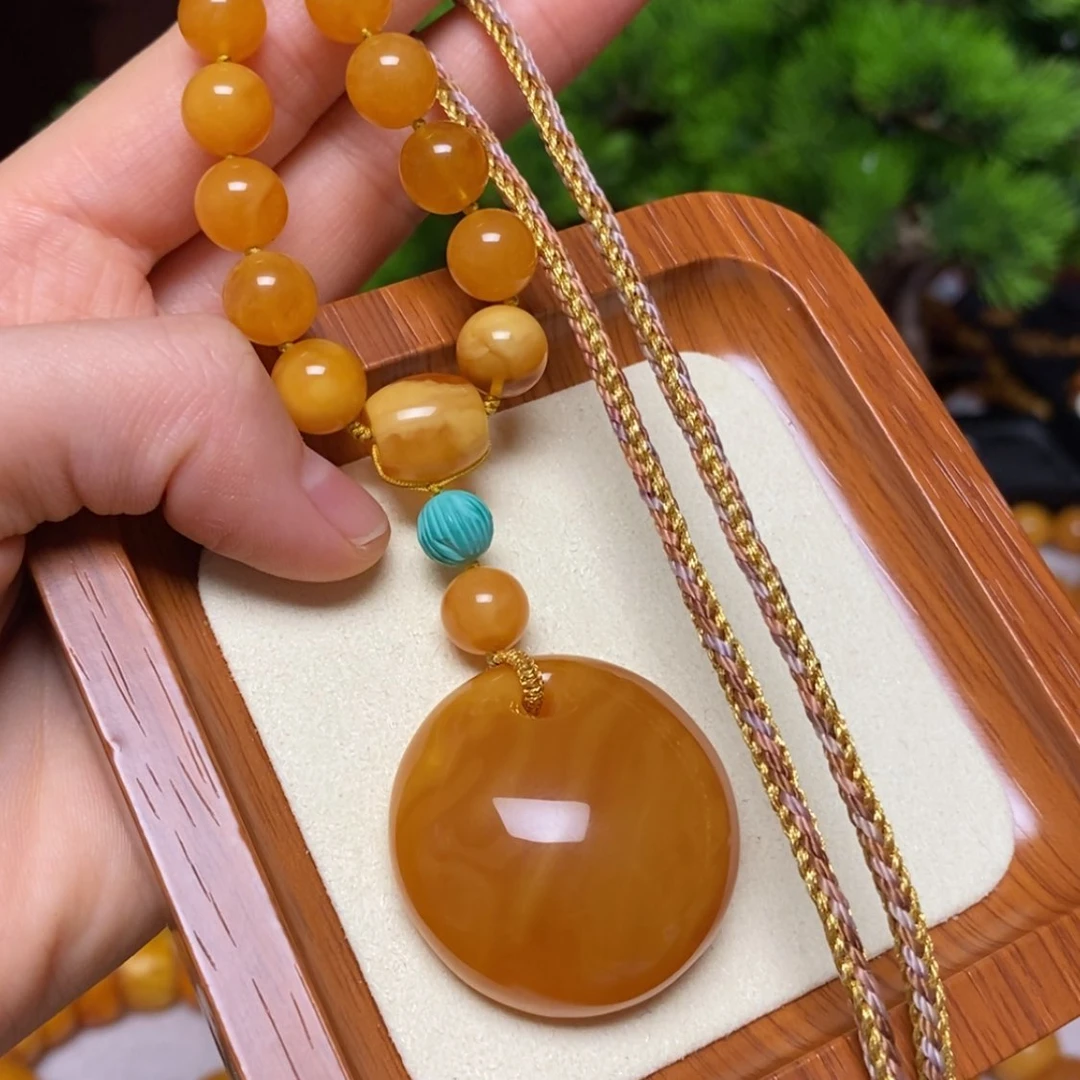 【闪购商品】蜜蜡颈饰未镶嵌项链
