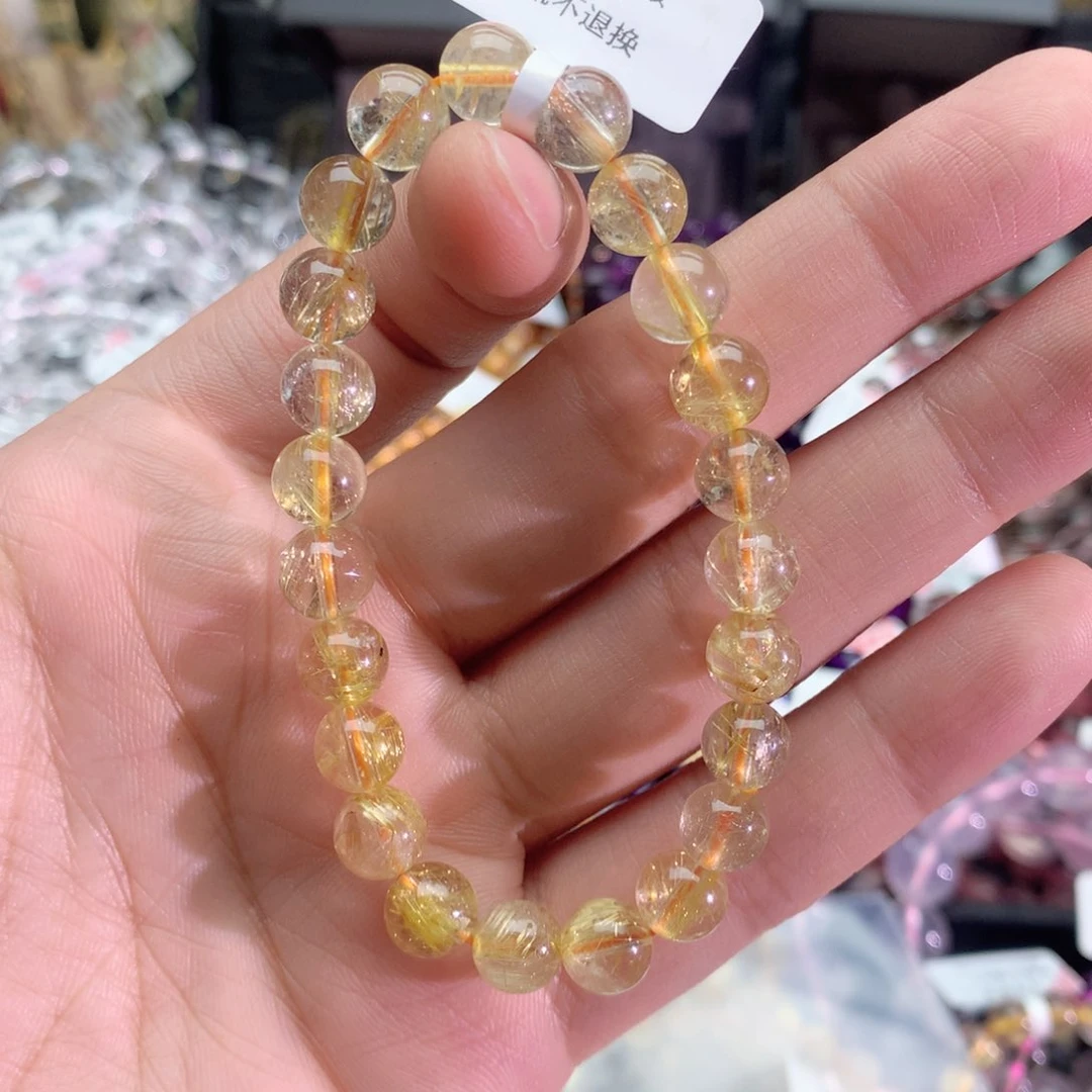 水晶手串未镶嵌小**琪钛晶手链8