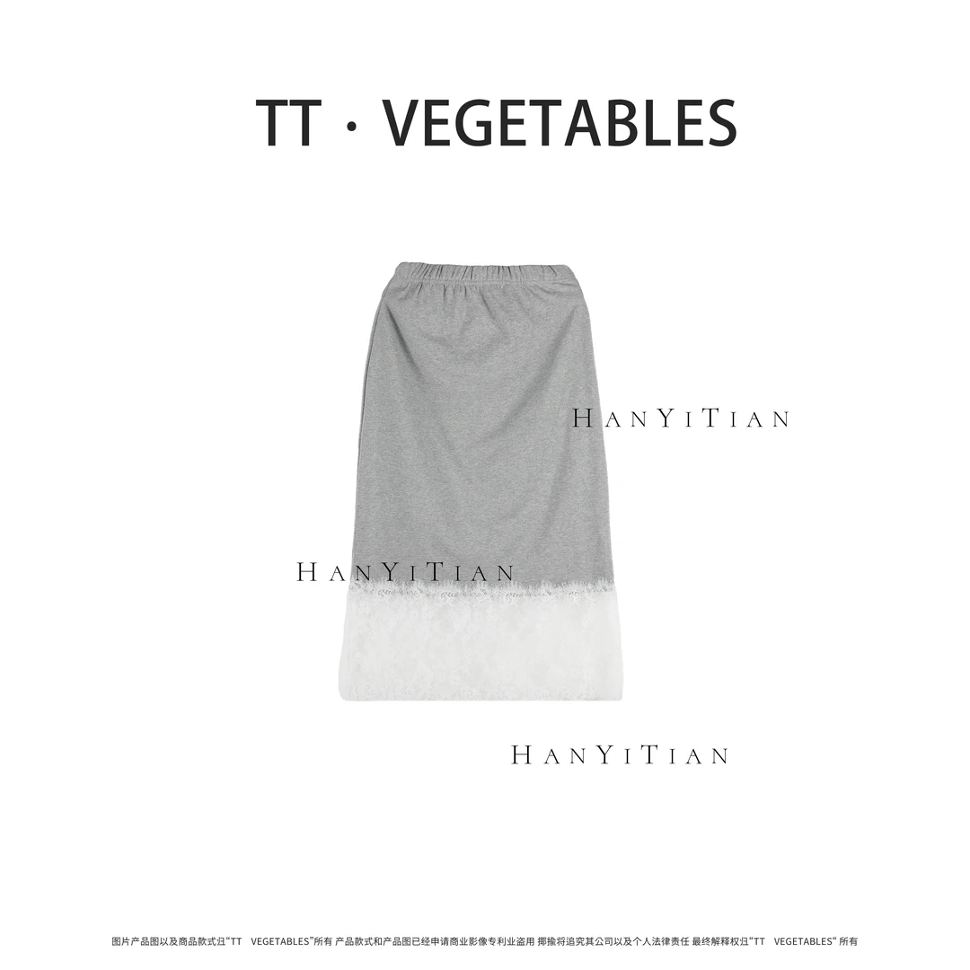 冷暖 春夏新款25款气质时尚蕾丝拼接百搭半身裙511287