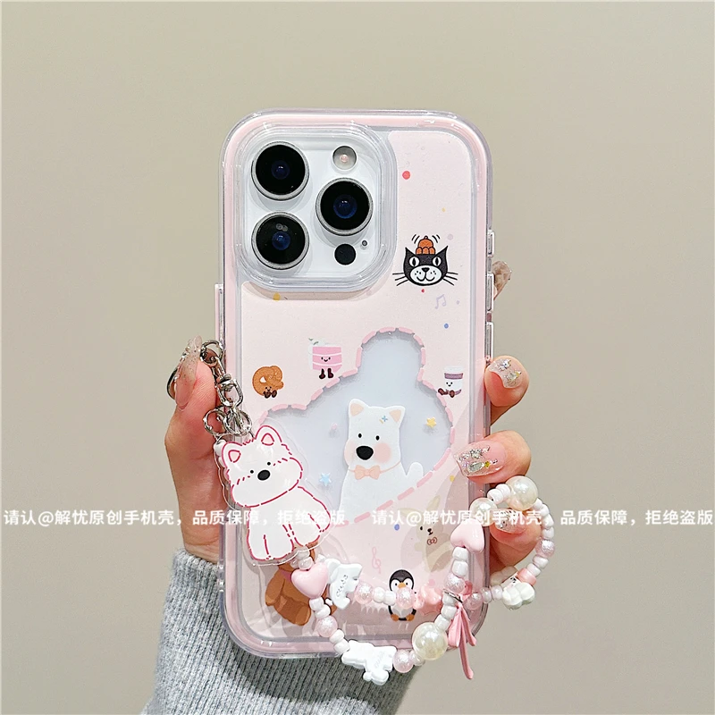 三合一炫彩适用苹果iPhone17/华为荣耀/OPPO/VIVO/小米手机壳爆款