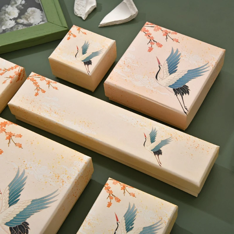 复古发簪礼盒空盒首饰盒精美长条簪子饰品包装盒