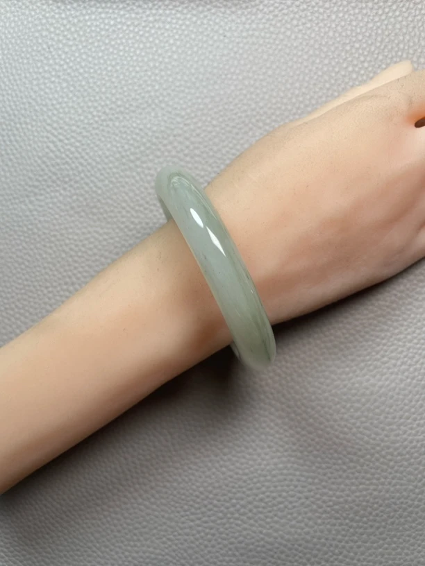 110号B-圈口59-60-天然玉石-正品保障，天山翠，冰翠，雪翠