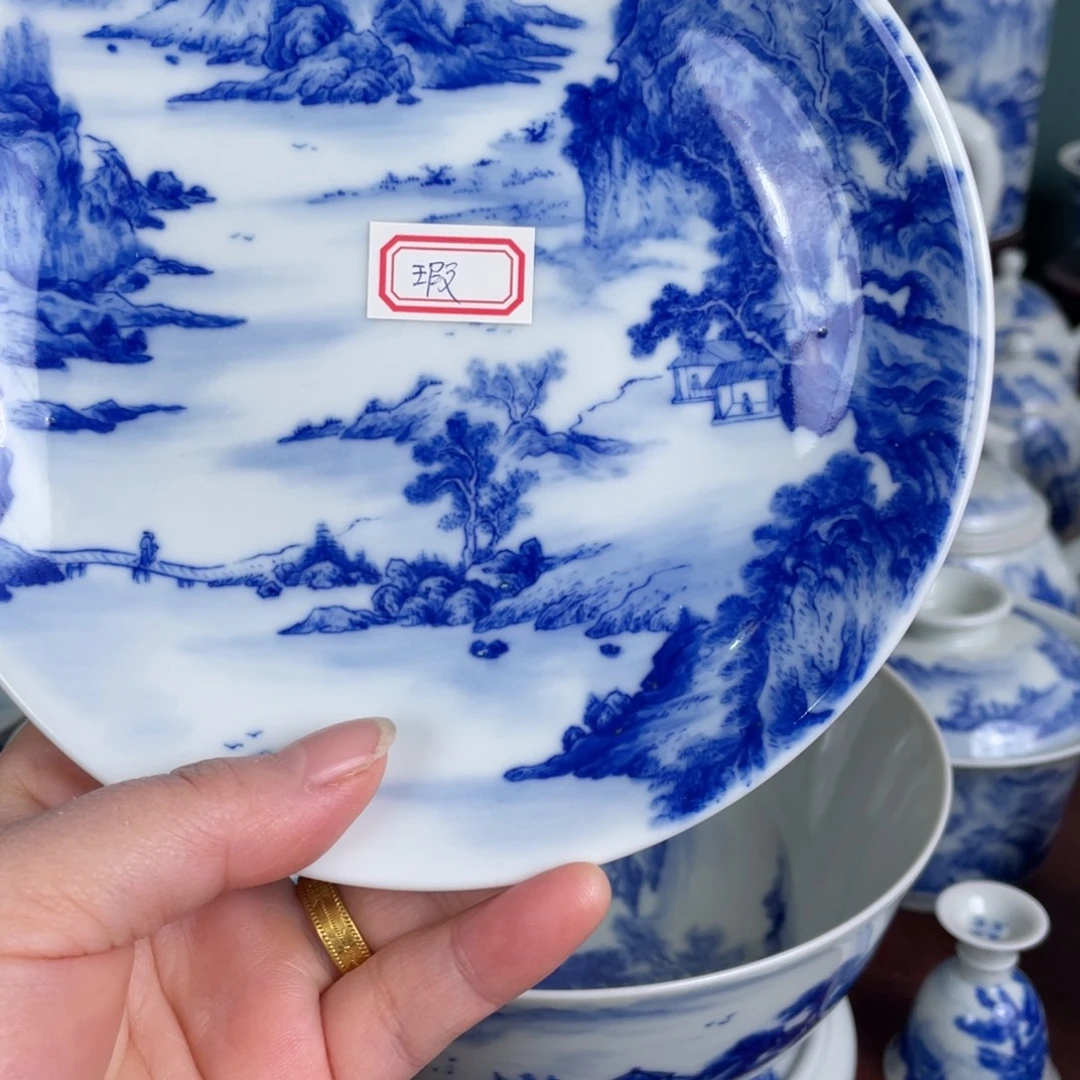 陶手工手绘青花，青花