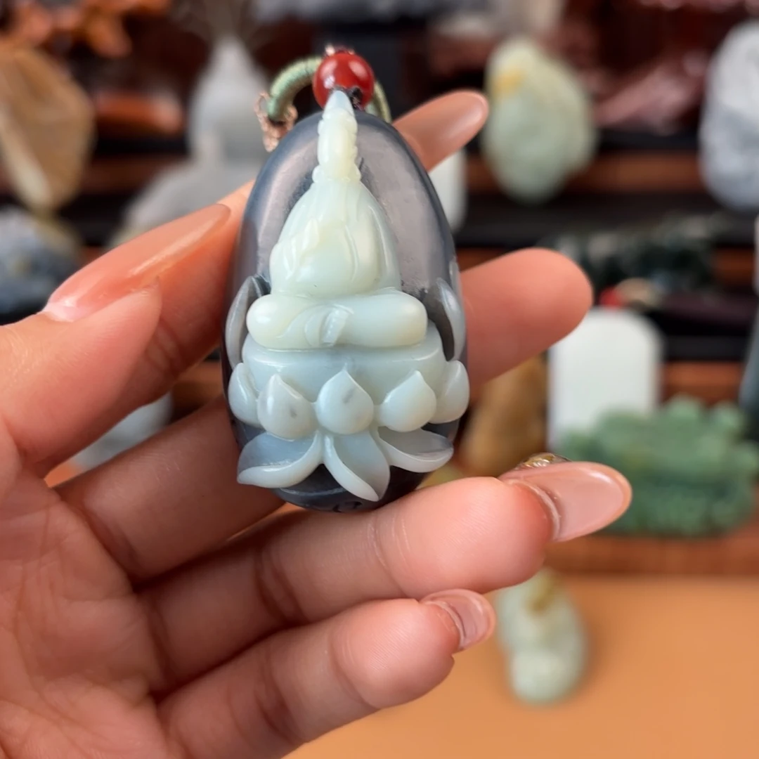 和田玉未镶嵌挂件